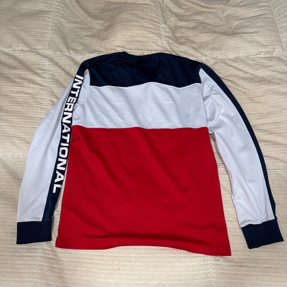 Stussy International Colorblock Long Sleeve Mesh Jersey BMX Skater Tee Size L - Picture 7 of 8